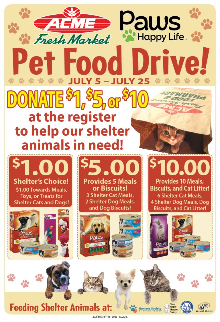 AFM Pet Food Drive_POSTER Parma Animal Shelter