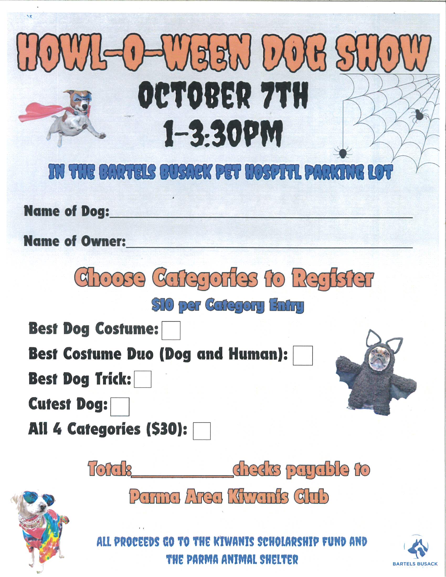 Registration for Dog Contests